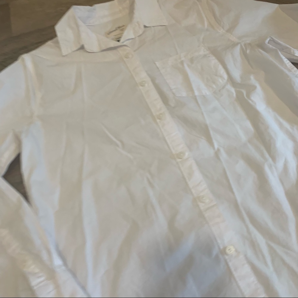 Universal Thread White Button Down Work Blouse Top - image 2